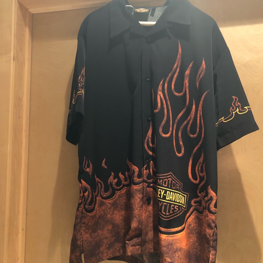 Classic Harley-Davidson Short Sleeve Button Down